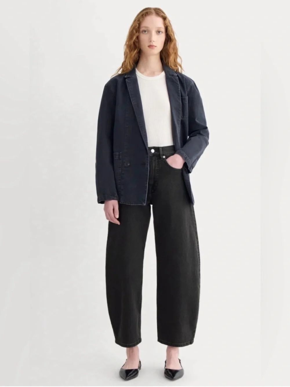New Everlane The Way-High® Curve Jean in Washed Black Size 24